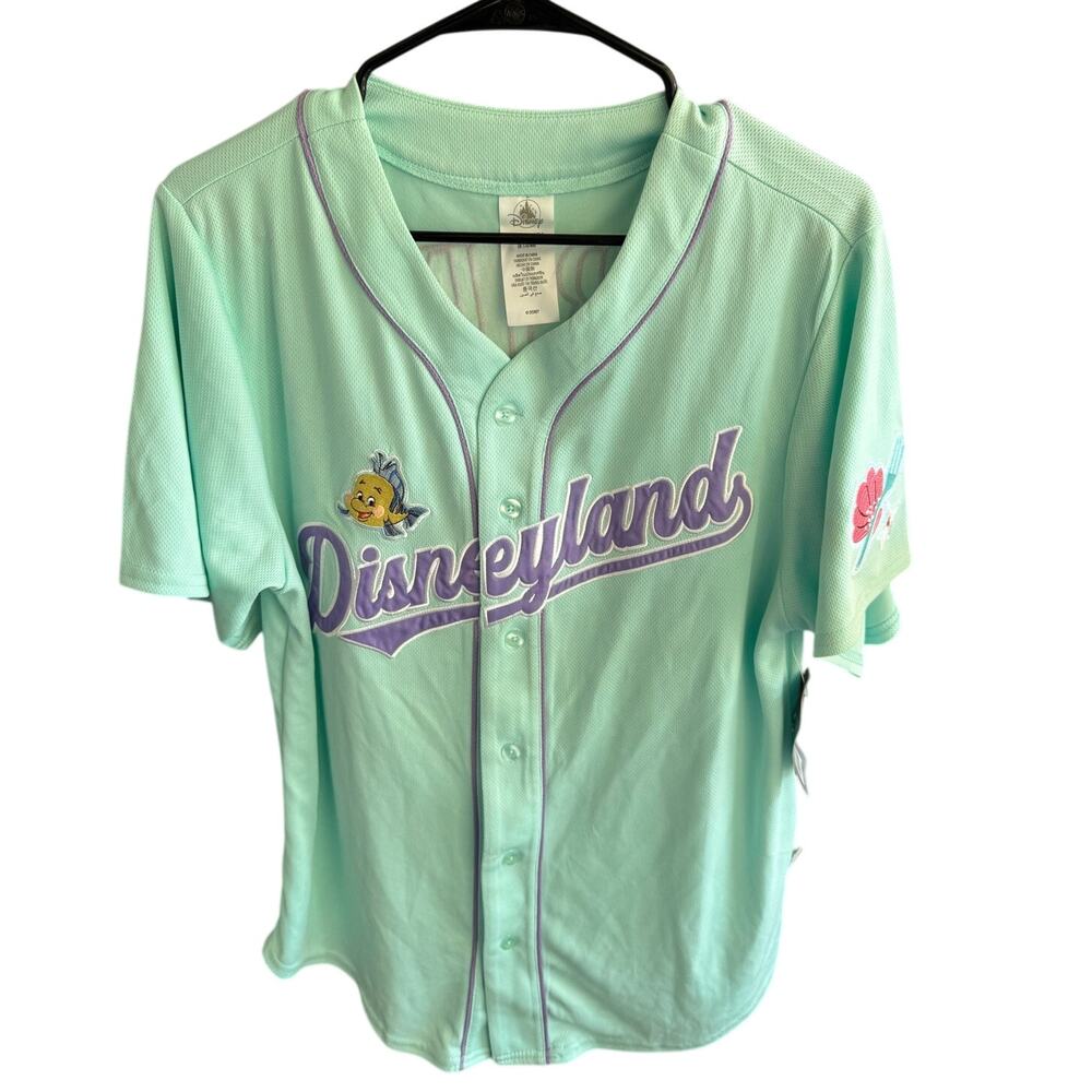 Disney Parks 2025 Little Mermaid Ariel #89 Baseball Jersey Adult Small NWT